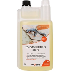 NOVADUR Zementschleier-EX sauer, Kraftvoller Zementschleierentferner, 1000 ml - Doppelhalsflasche