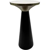 FineBuy Beistelltisch Marmor Anstelltisch Metall Wohnzimmertisch Dekotisch Couchtisch