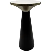 FineBuy Beistelltisch Marmor Anstelltisch Metall Wohnzimmertisch Dekotisch Couchtisch