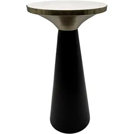 FineBuy Beistelltisch Marmor Anstelltisch Metall Wohnzimmertisch Dekotisch Couchtisch