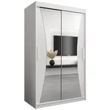 abiks möbel Schwebetürenschrank MONACO 120 x 200 x 62 cm Weiß