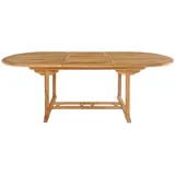 VCM ebuy24 Salamanca Gartentisch mit Zusatzplatte Teak