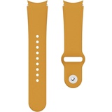 König Design Silikon Armband 20mm Uhrenarmband für Samsung Galaxy Watch 4 5 Classic Pro Loop, Uhrenarmband, Gelb