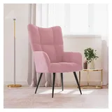 vidaXL Relaxsessel Rosa Samt