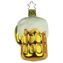 Inge-Glas® Christbaumschmuck INGE-GLAS® Weihnachts-Hänger Bierkrug Auf der Wiesn (1-tlg), mundgeblasen, handbemalt