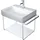 Duravit Metallkonsole 66,5 x 45,1 cm Grau