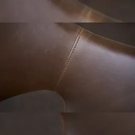 KAWOLA Zaja Kunstleder drehbar dunkelbraun