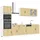 vidaXL Küchenschrank-Set Kalmar 7-tlg. Eiche 0 x 0 x 0 cm BRAUN
