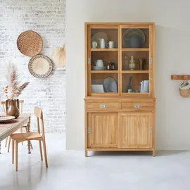 Tikamoon Geschirrschrank aus massivem Teakholz Coffee Tek 120 cm