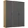 Rauch Wäscheschrank VOYAGER 140 x 194 x 53 cm Grau