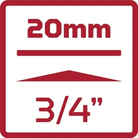 Gedore red Steckschlüssel-Satz 3/4 14-teilig