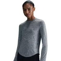 Nike Damen Swift Dri-Fit UV Langarm-Laufoberteil grau