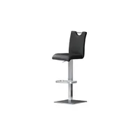 MCA Furniture Barhocker Leder ¦ schwarz ¦ Maße (cm): B: 42 H: 91 T: 50