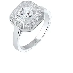 Elli PREMIUM Verlobungsring Glamour Funkelnd Topas 925 Silber 56 Damen 