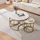 [en.casa] Couchtisch Christchurch 3er Set Marmoroptik, Weiß/Gold