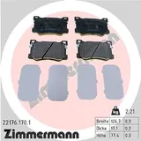 ZIMMERMANN Bremsbelagsatz, Scheibenbremse