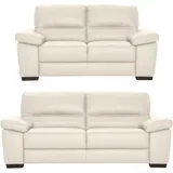 Calia Italia »Gaia, hochwertige Garnitur aus 2-Sitzer und 3-Sitzer, edles Design«, (Set, 2 tlg.), Ledergarnitur, in zwei hochwertigen Lederqualitäten