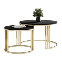 lookway LORI Gold/Schwarz Metall 70 x 49 x 70 cm