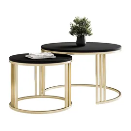 lookway LORI Gold/Schwarz Metall 70 x 49 x 70 cm