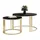 lookway LORI Gold/Schwarz Metall 70 x 49 x 70 cm