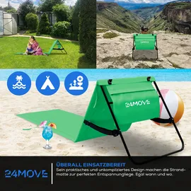24move Campingliege 2er Set Grün
