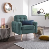 exxpo - sofa fashion Sessel »Nappa«, blau