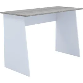 VCM Schreibtisch Masola Maxi weiß/Sonoma-Eiche-Nachbildung
