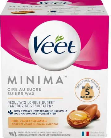 Veet Minima Arganöl Zuckerwachs Körper Und Gesicht 1 Kit