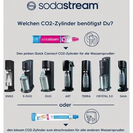 Sodastream ENSO Schwarz + PET-Flasche + Zylinder