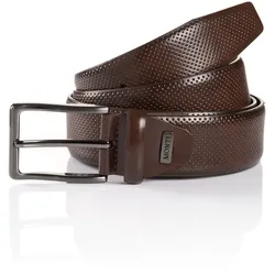 Ledergürtel MONTI "CAMBRIDGE", Damen, Gr. 115, braun, Leder, klassisch, Gürtel, 3,5 cm breit, Klassisch-Business, kürzbar, bis Gr.125