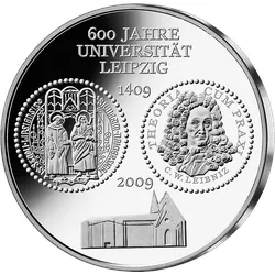 Bund 10 Euro Uni Leipzig 2009 st