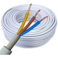 Kabel NYM-J 3x1,5 mm2 | 25m Elektrokabel mit PVC Mantel universell & vielseitig einsetzbar, Stromkabel für Elektroinstallation, Feuchtraumkabel