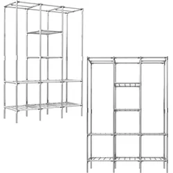 Großes XXL Schrankregal offener Kleiderschrank DIY-Regal begehbar Faltschrank