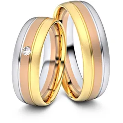 Trauringe Bautzen 750er Tricolorgold - 1725