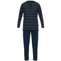 Tom Tailor Pyjama in Dunkelblau/Grün XXL