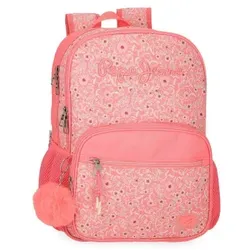 Pepe Jeans für Mädchen. 6922221 Nahid 2c 40cm Korallen Rucksack (OSFA), Lässig, Polyester, Kinderbekleidung