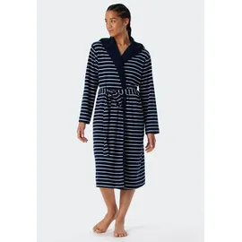 SCHIESSER Bademantel Feather Terry Blau XL