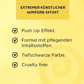 Eveline Cosmetics Extension Volume Mascara - Volumizing & Curling 4D False Definition für dramatische Augen, 10 ml