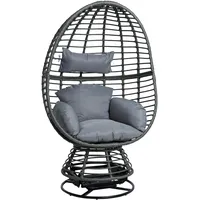 Estexo Polyrattan Loungesessel Anthrazit