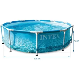 Intex Beachside Metal Frame Pool 305 x 76 cm