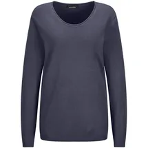 GOLDNER Rundhalspullover Blau 44