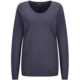 GOLDNER Rundhalspullover Blau 44