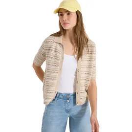 Cecil Cardigan mit Polokragen Beige L