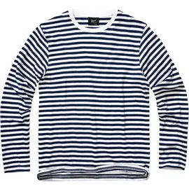 Brandit Textil Jerseyshirt Stripe blau 3XL
