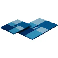 GRUND Badematte Blau Karo 50 x 40 cm