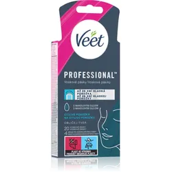Veet Professional Wachsstreifen zur Depilation des Gesichts für empfindliche Haut 20 St.
