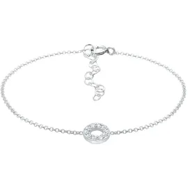 Elli Armkettchen Kreis Kristalle 925 Silber Armbänder & Armreife Damen