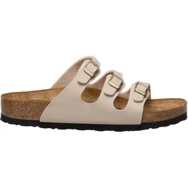 Birkenstock Florida Birko-Flor Unisex Gr.40 - Freizeitsandalen - pink-rosa|beige-sand