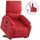 vidaXL Relaxsessel mit Aufstehhilfe Kunstleder 99 x 99 x 99 cm Rot elektrisch