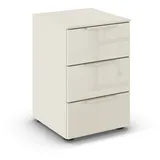 Rauch Nachttisch Nachtschrank Nachtkonsole FLIPP mit Glasfront", beige, Breite 40 cm